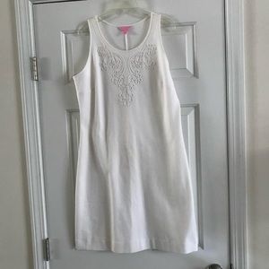 Lily Pulitzer Foster Shift White Dress L